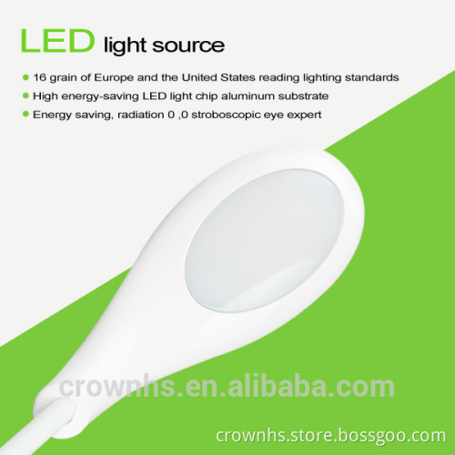 2016 Latest Abs Plastic modern table led lamp Dimmable cordless rechargeable led lamp